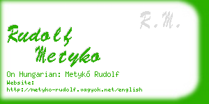 rudolf metyko business card